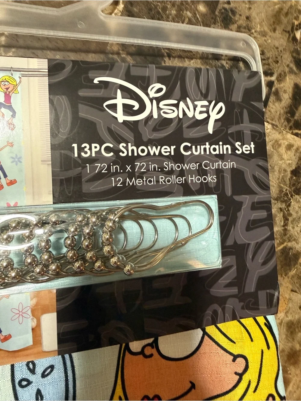 Disney Lizzie McGuire 13PC Shower Curtain Set NWT